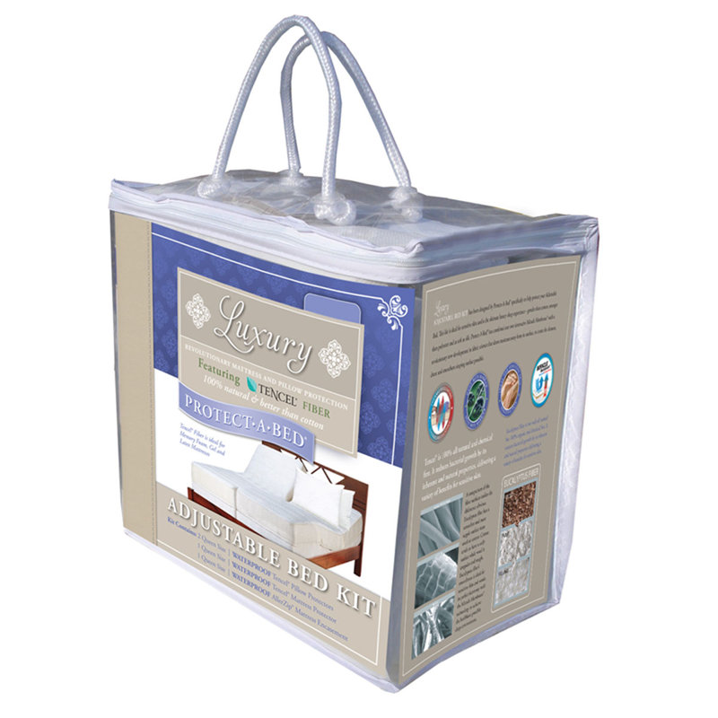 Protect-A-Bed Luxury Adjustable Bed Hypoallergenic ...