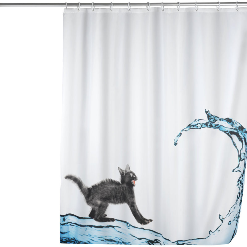 Wenko Cat Anti Mould Shower Curtain Reviews Wayfair Co Uk