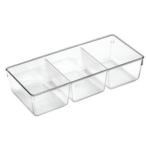 Clarity 3 Section Cosmetic Organizer