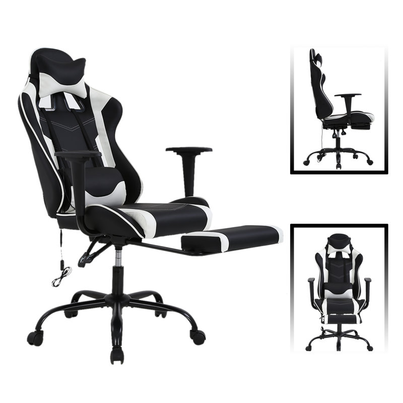 Inbox Zero Pc Gaming Chair Massage Racing Office Desk Chairs Wayfair