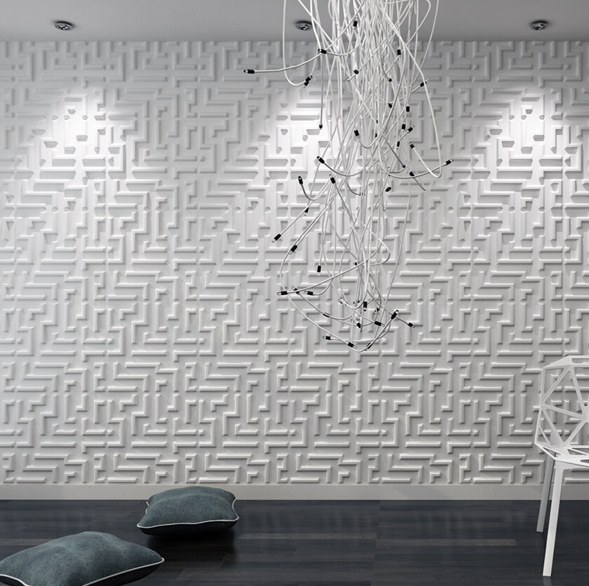 Heissenberger Maze 19 7 L X 19 7 W 3d Embossed Wallpaper Panel