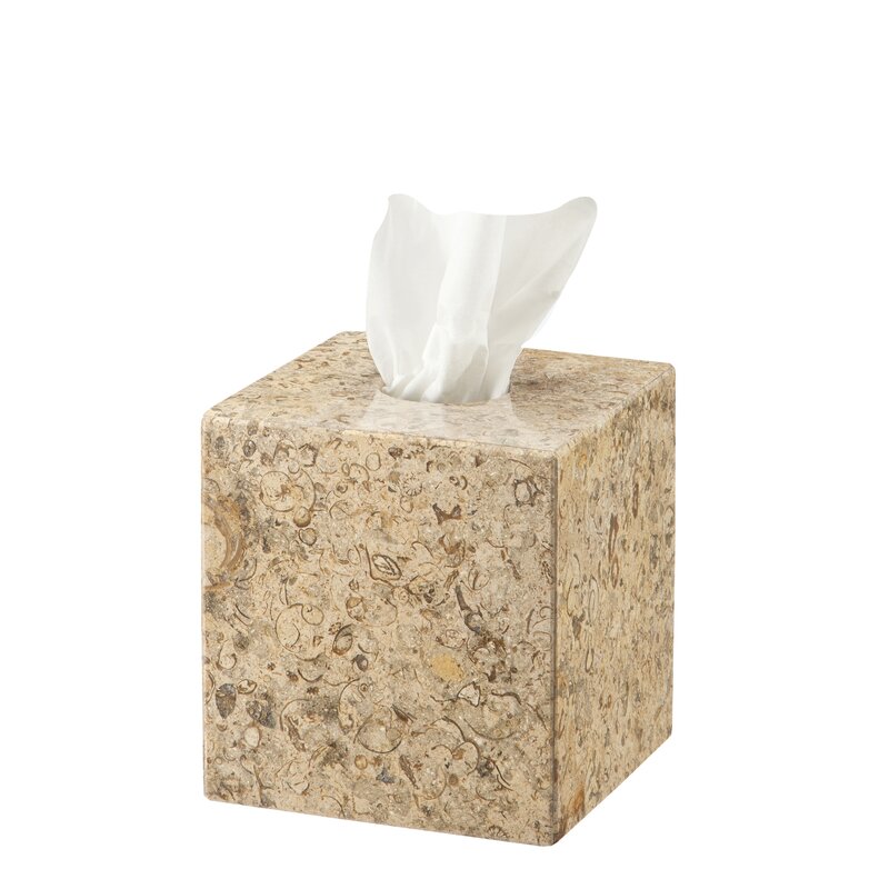 stone tissue box holder