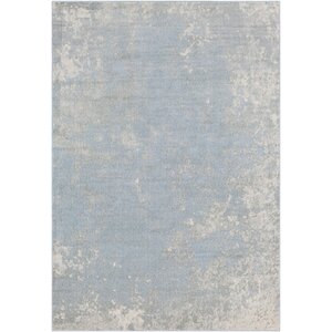 Candelaria Abstract Pale Blue/Light Gray Area Rug