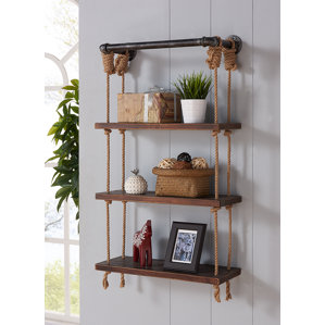 Wood And Metal Wall Shelves coastal wall & display shelves you'll love | wayfair Wood And Metal Wall Shelves coastal wall & display shelves you'll love | wayfair