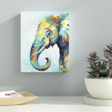 Colorful Elephant Painting Wayfair