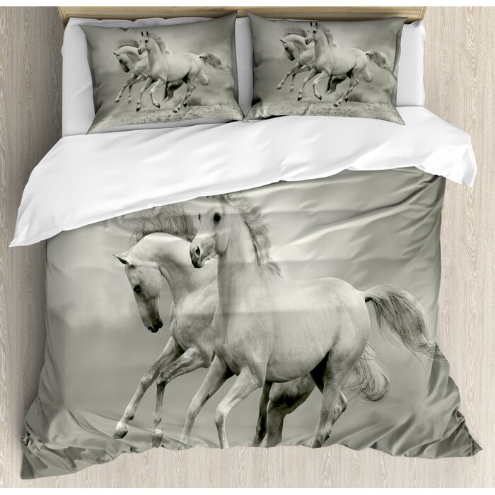 East Urban Home Horses Duvet Cover Set Wayfair