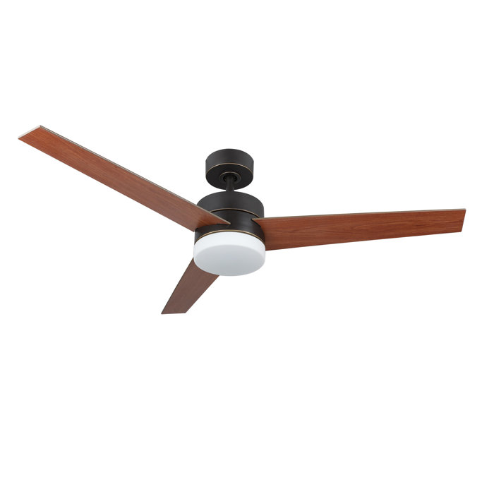 52 Minneota 3 Blade Led Ceiling Fan With Remote Light Kit Included