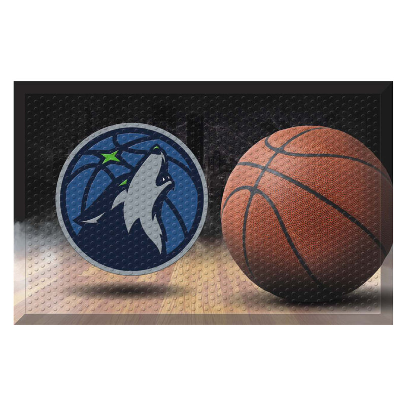 11417 NBA Minnesota Timberwolves Vinyl Door Mat 19x30 FANMATS