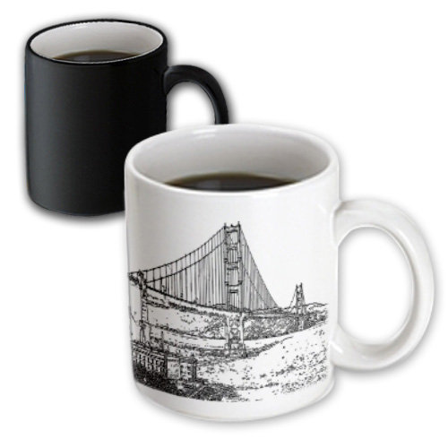 3drose Golden Gate Bridge San Francisco Line Art Coffee Mug Wayfair