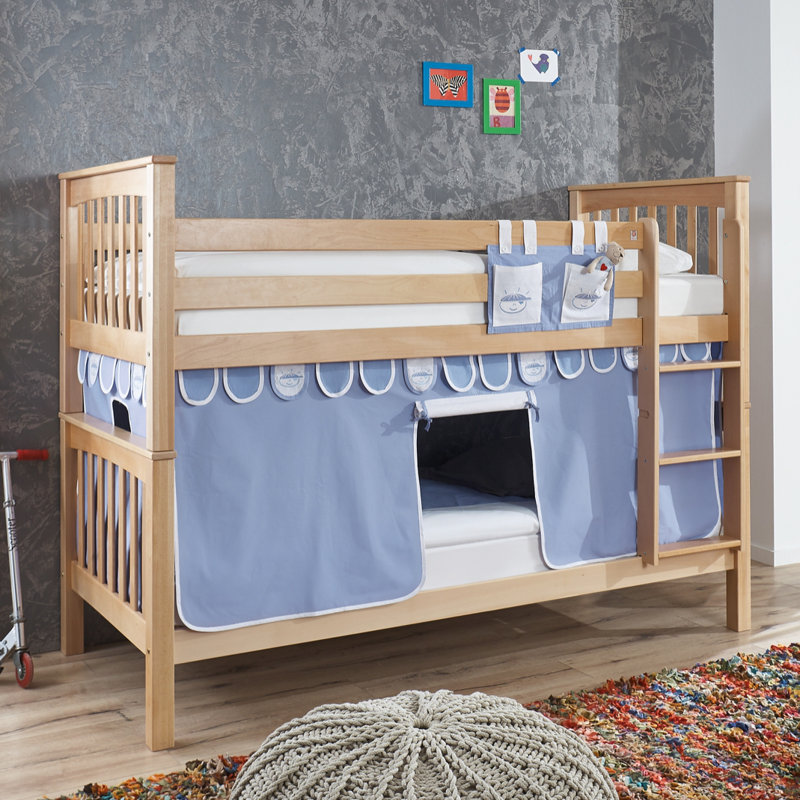 Relita Wicky European Single Bunk Bed With Textile Set Wayfair Co Uk