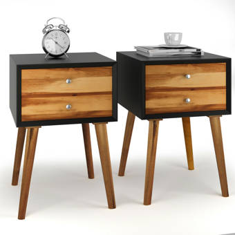 Williston Forge Hassie 3 Drawer Metal Nightstand In Antique Silver Wayfair
