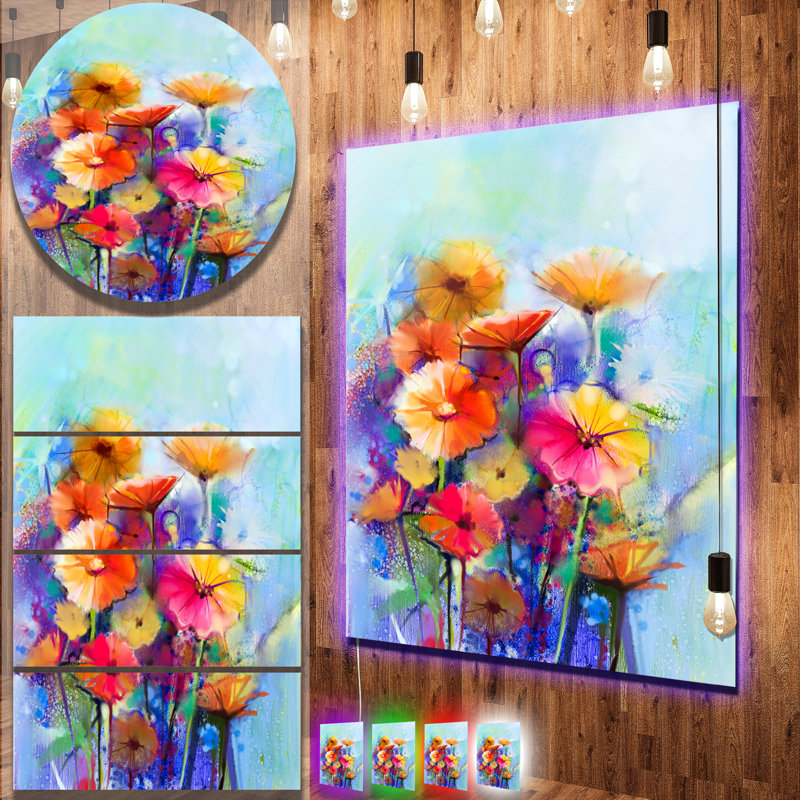Designart Abstract Floral Watercolor Painting Wayfair