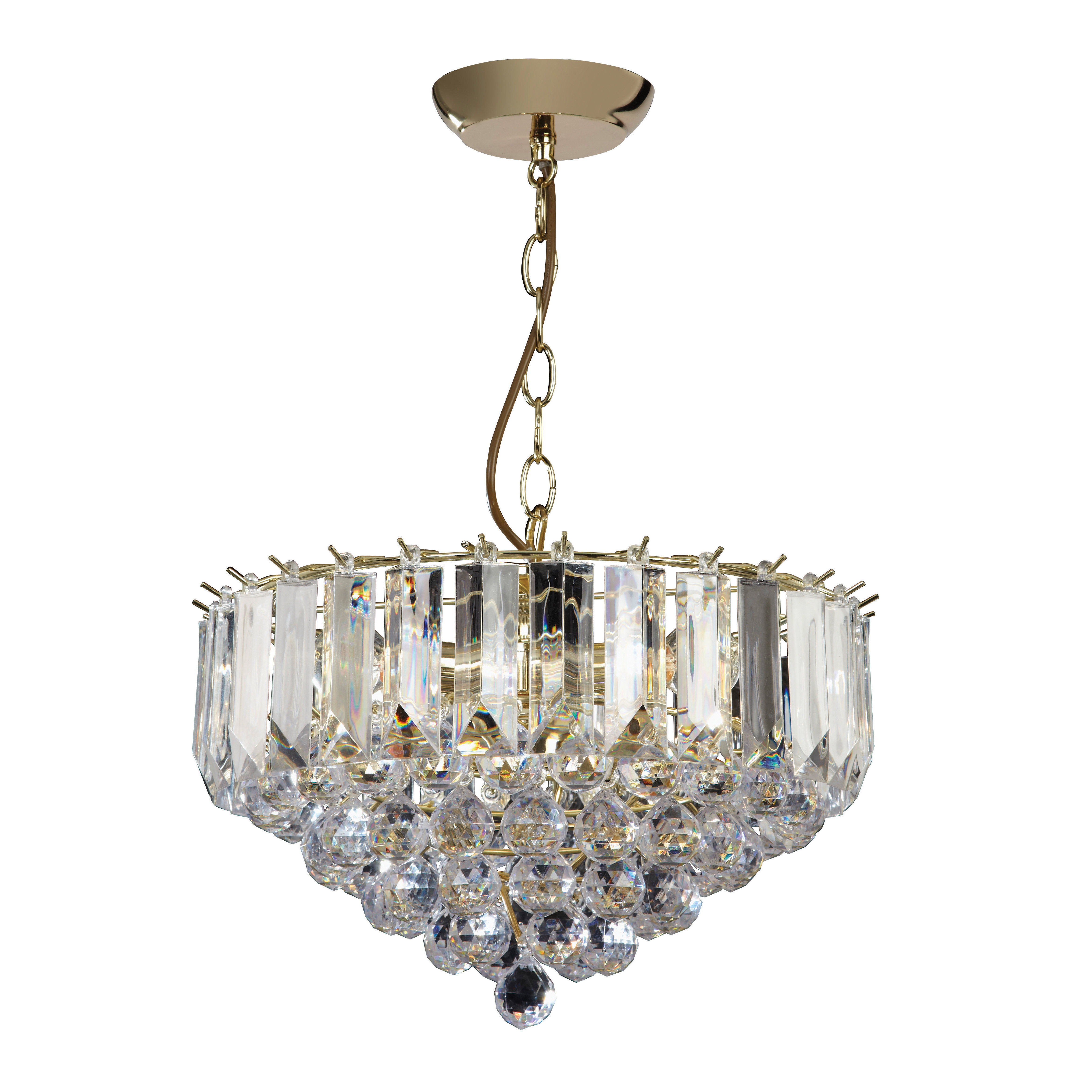 Leonia 7 Light Crystal Chandelier Leonia 7 Light Crystal Chandelier
