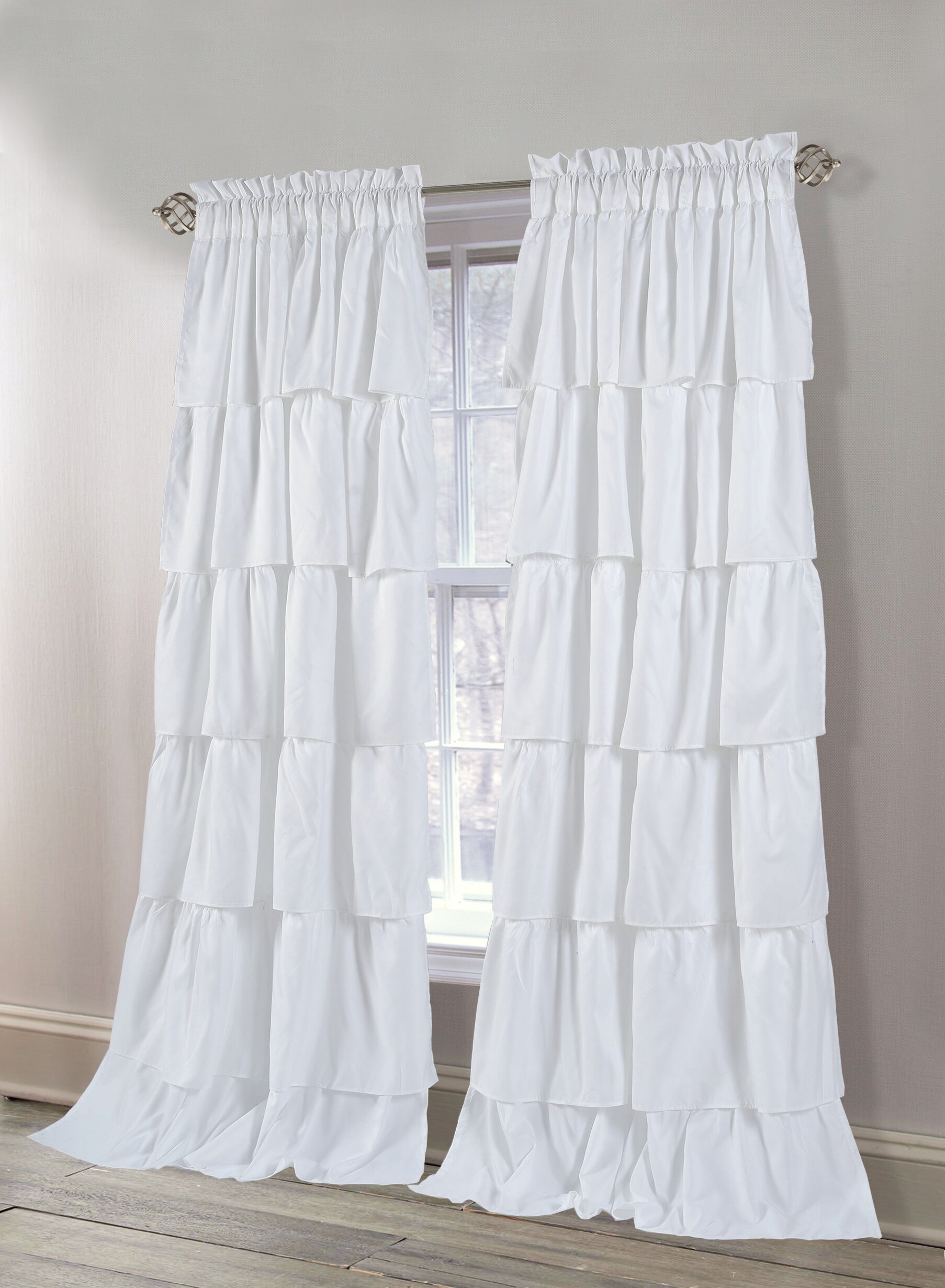 Rosdorf Park Kendall Solid Blackout Rod Pocket Curtain Panels Wayfair