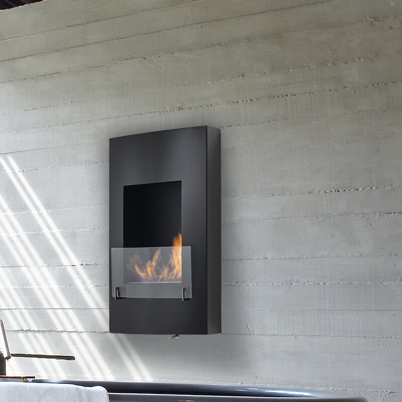 Eco Feu Hollywood Wall Mounted Bio Ethanol Fireplace Wayfair Ca