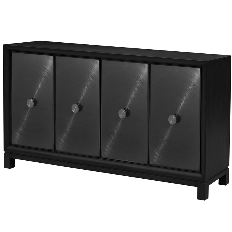 Darby Home Co Reichel Four Door Spun Metal Credenza Reviews