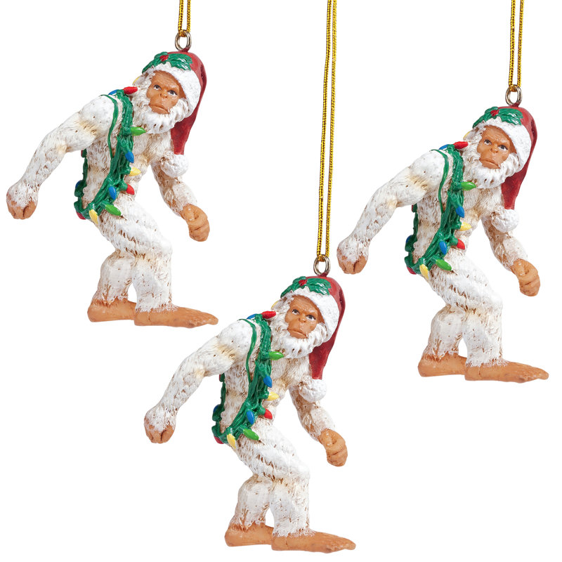 Design Toscano Bigfoot The Abominable Snowman Yeti Holiday Ornament Hanging Figurine Wayfair