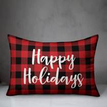 tan buffalo check pillows