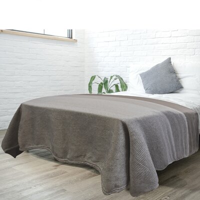 Aariella Super Soft Cozy Gradient Decorative Blanket Latitude Run® Color: Taupe, Size: 60