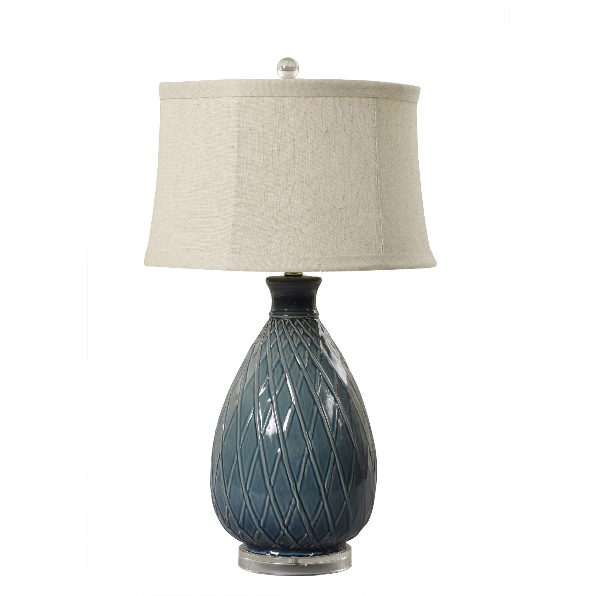 blue compton ceramic lamp