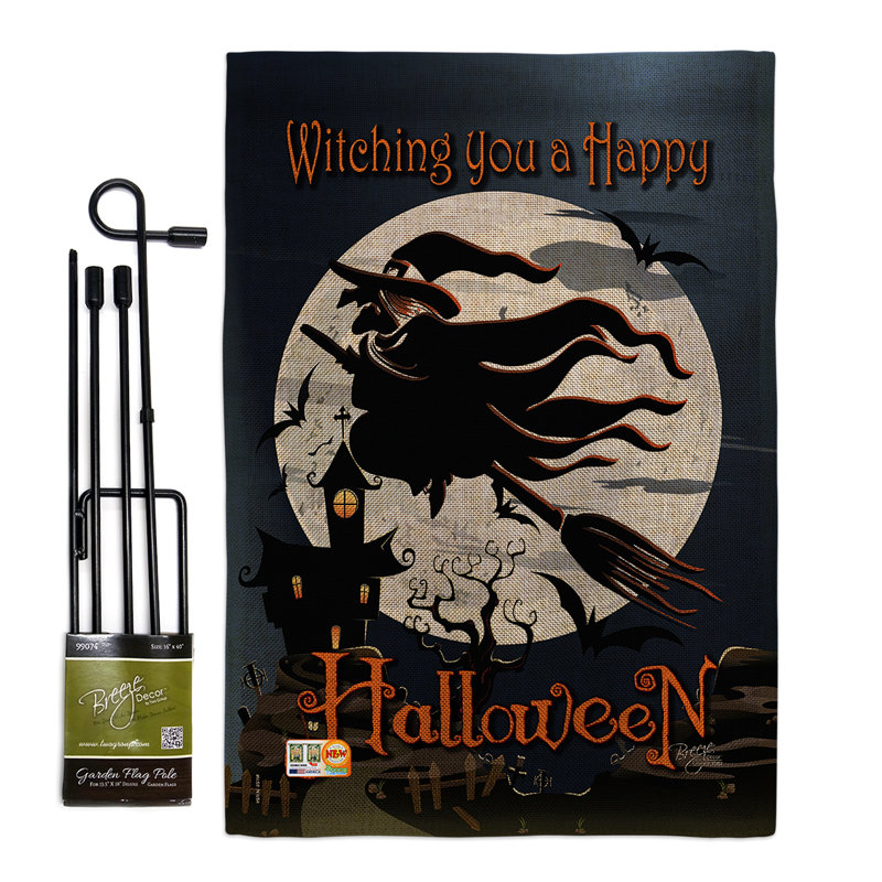 Breeze Decor Happy Witching You Fall Halloween Impressions 2 Sided