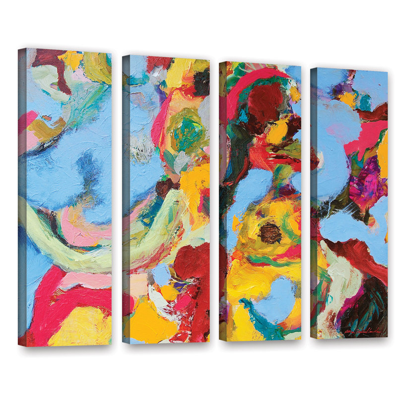 Latitude Run Gathering Season 4 Piece Painting Print On Wrapped Canvas Set Wayfair