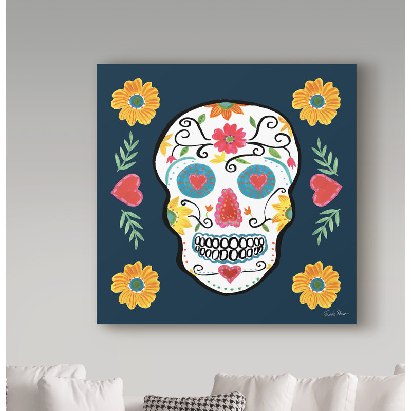 Bungalow Rose Day Of The Dead Iv Acrylic Painting Print On