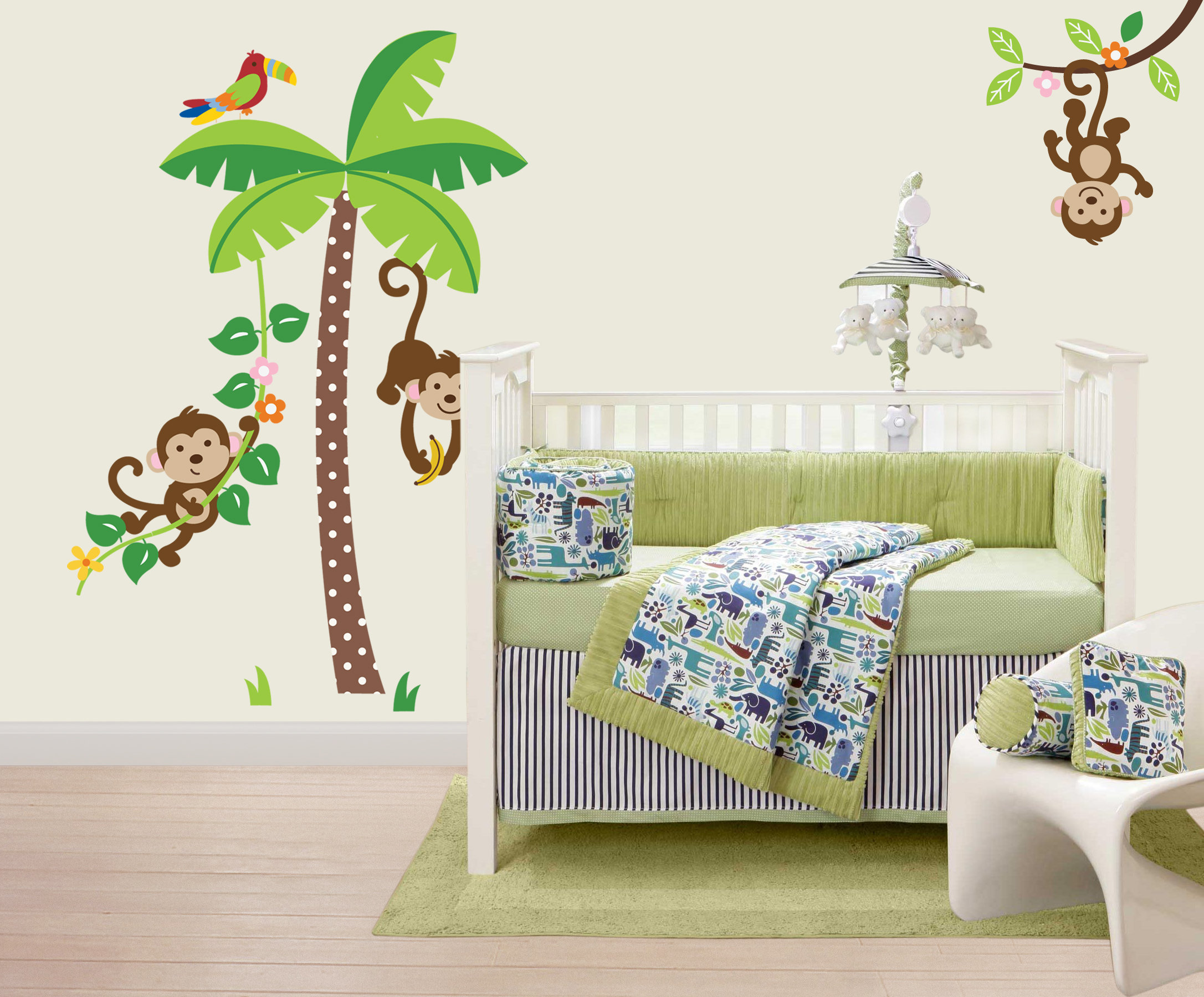 Isabelle & Max™ Mischievous Monkeys Nursery Wall Decal & Reviews Wayfair