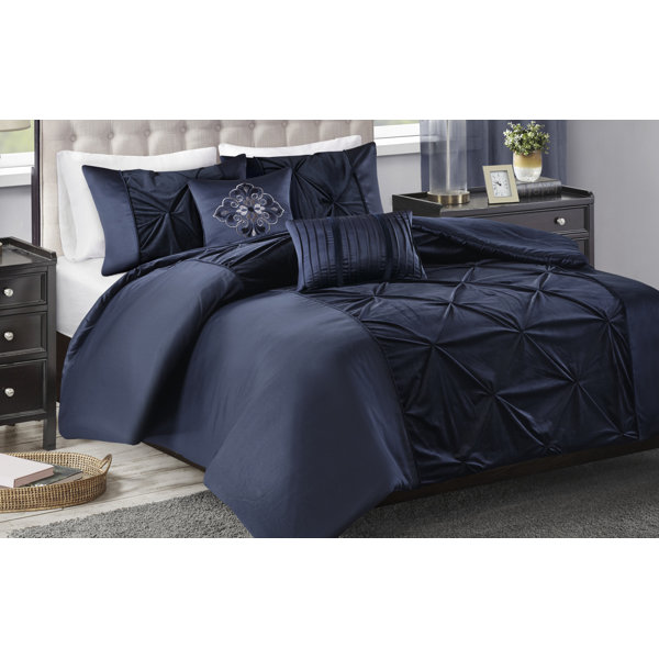 House Of Hampton Corringham Faux Velvet Duvet Cover Set Reviews