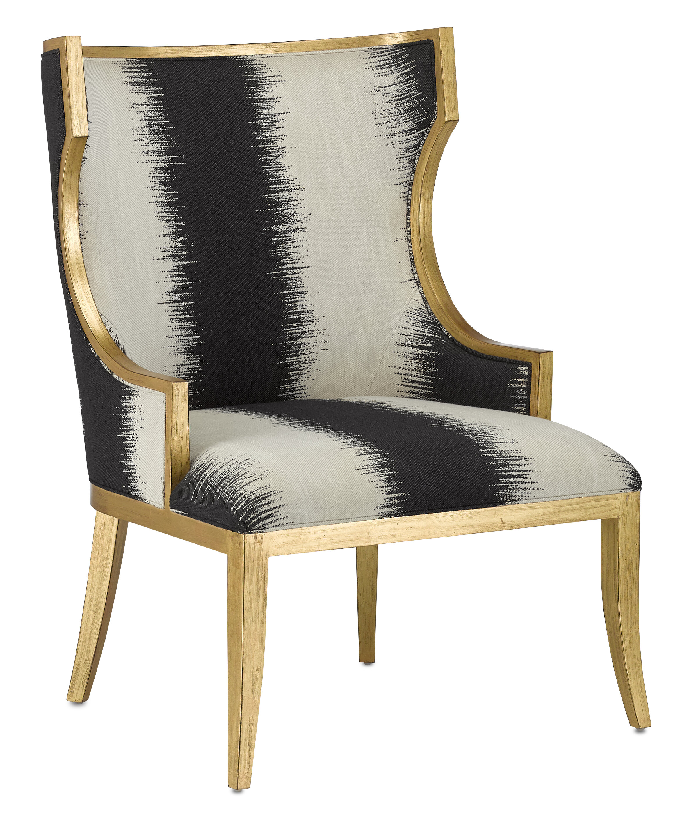 gold wingback chair