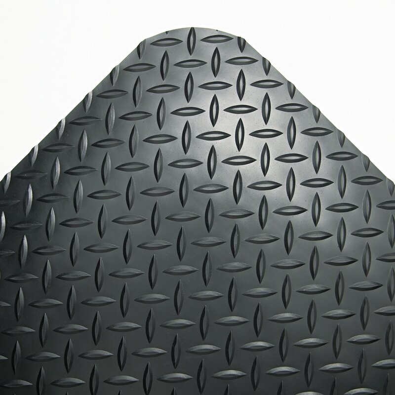 Crown Mats Matting Industrial Deck Plate Anti Fatigue Mat Vinyl