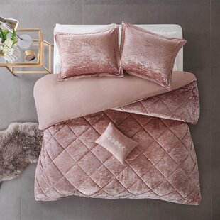 Luxury Crushed Velvet  Duvet Qult Cover Bedding Set Double King With Pillow sham