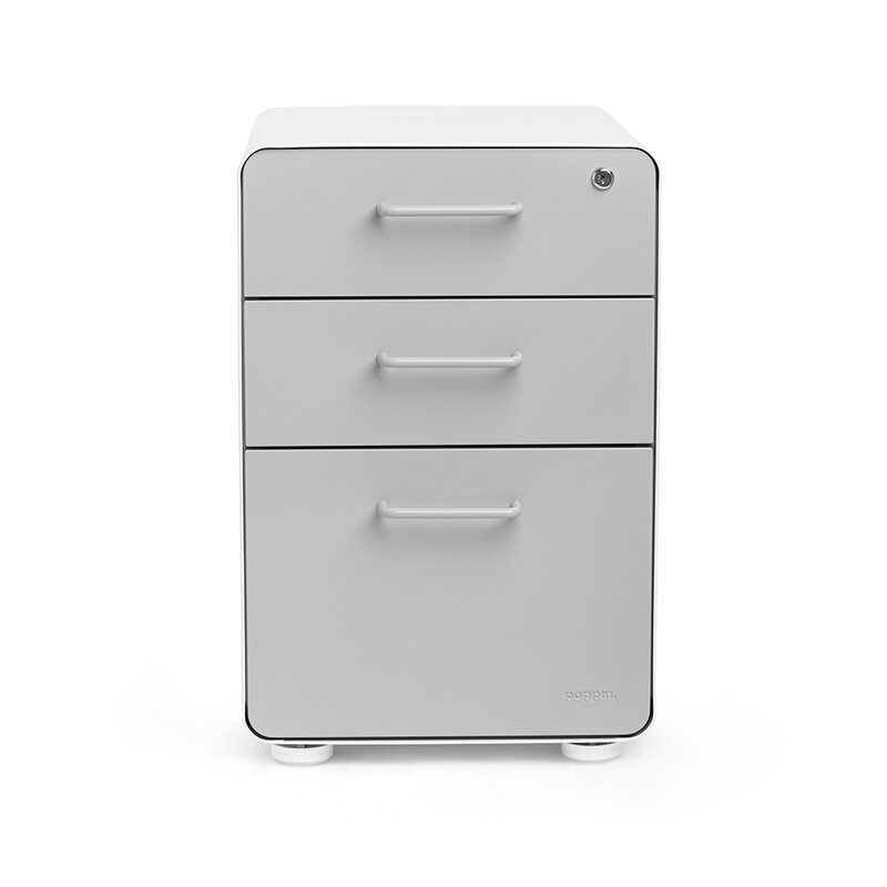 Poppin 3 Drawer File Cabinet Reviews Wayfair