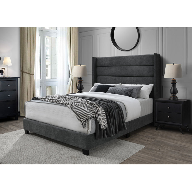 Latitude Run® Vuslat Queen Tufted Upholstered Low Profile ...