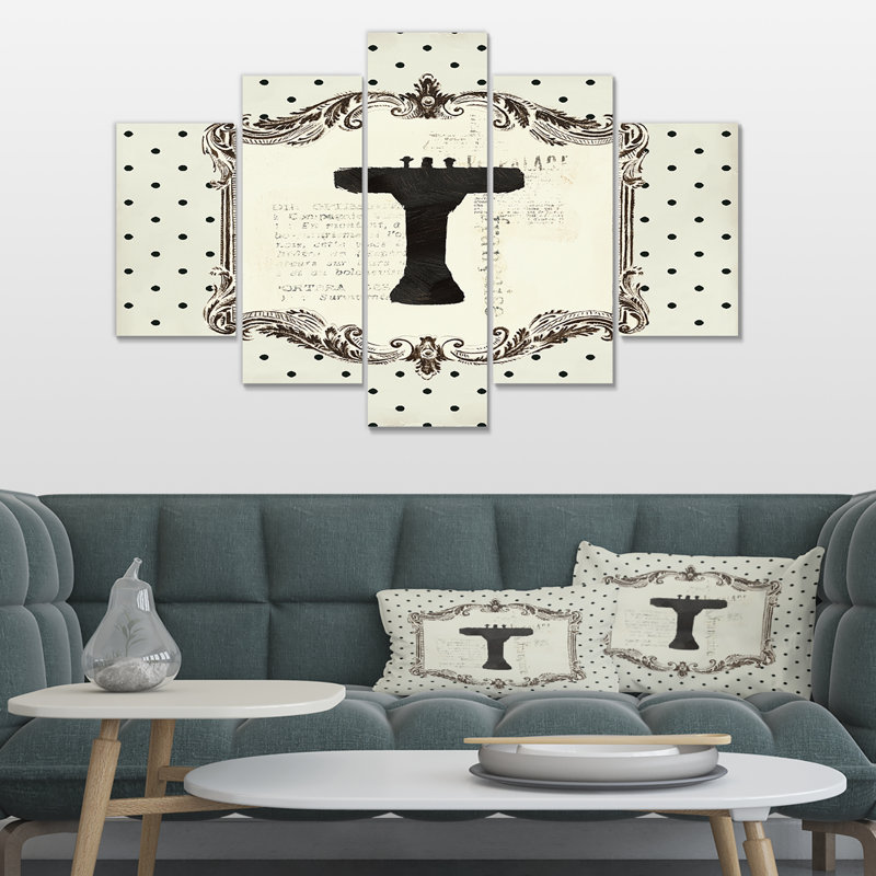 East Urban Home Vintage French Bathroom I Print Multi Piece Image On Canvas Wayfair