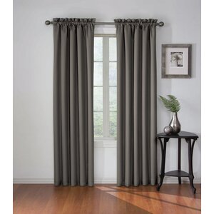 Roger Solid Blackout Thermal Rod Pocket Single Curtain Panel
