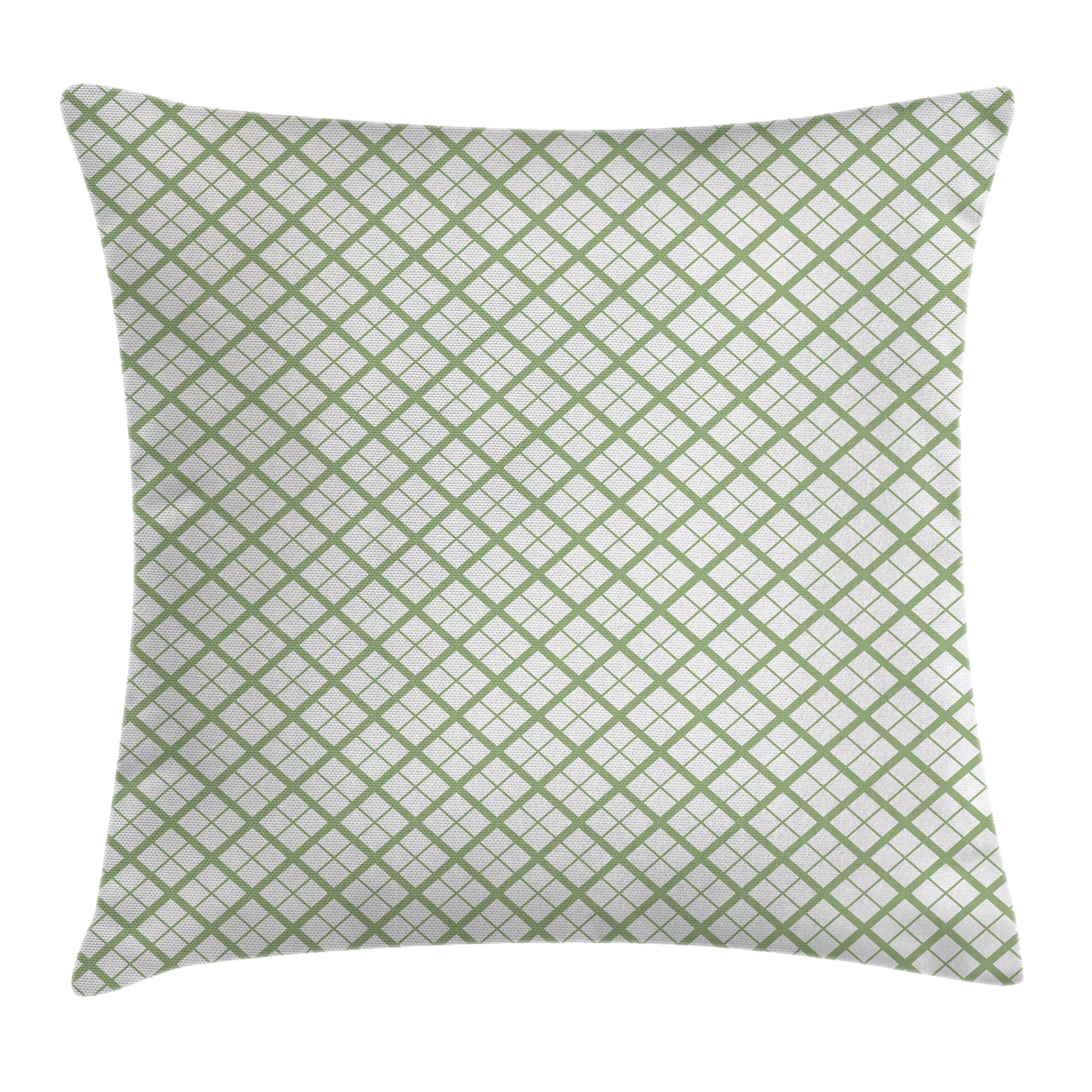 Ambesonne Green Hexagonal Diamond Lines Pillow Cover Wayfair