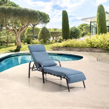 swenson reclining chaise lounge with cushion