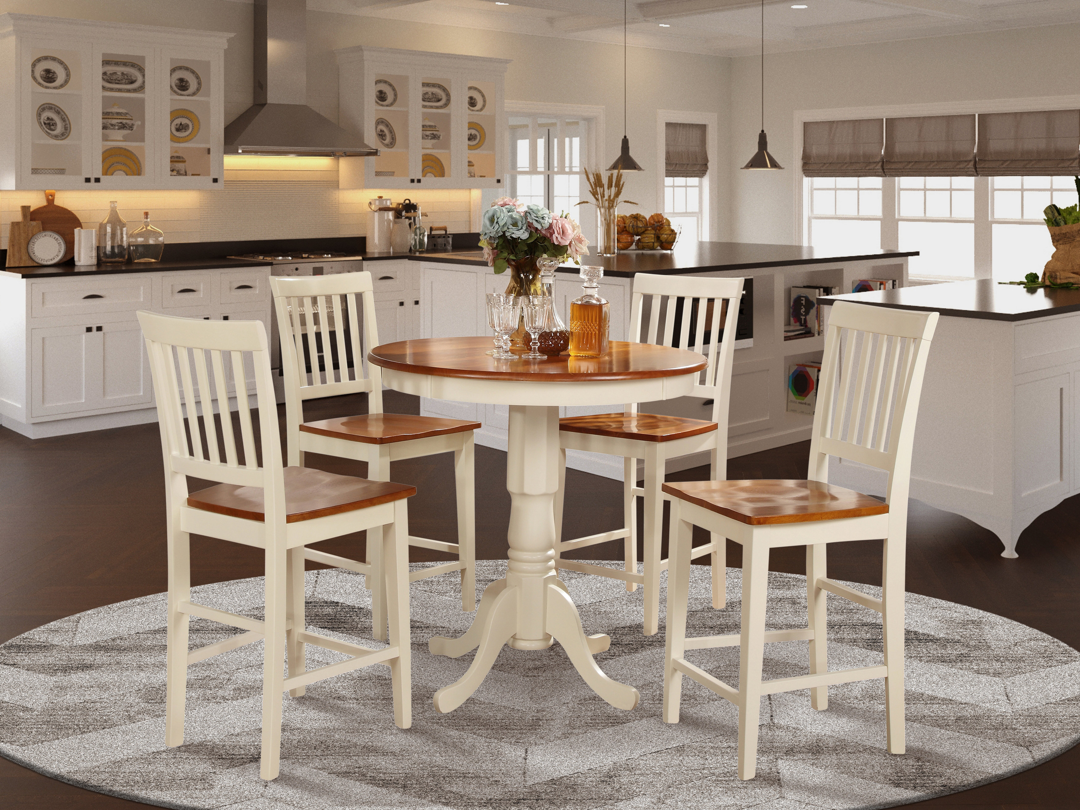 circle dining table for 4