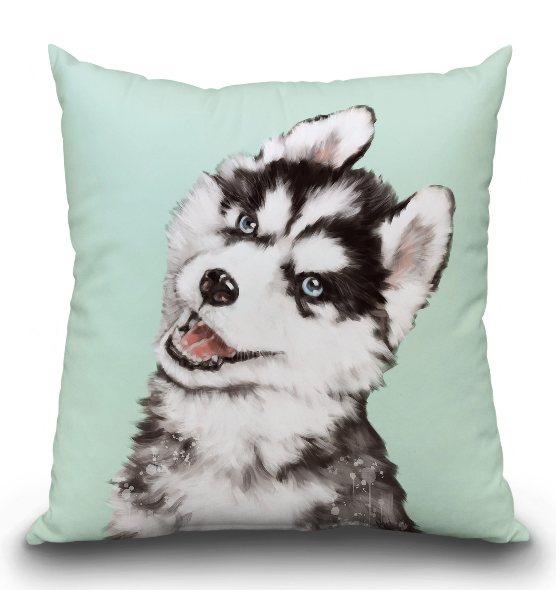 East Urban Home Husky Throw Pillow Wayfair