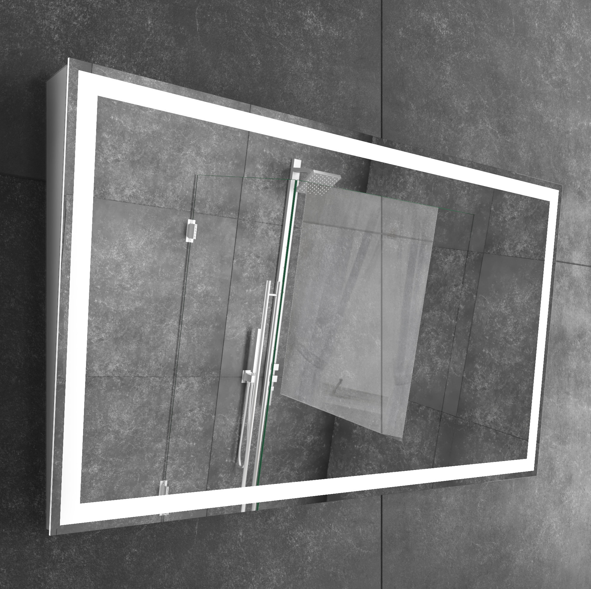 Paris Mirror Adira Rectangle LED Wall Mirror Wayfair