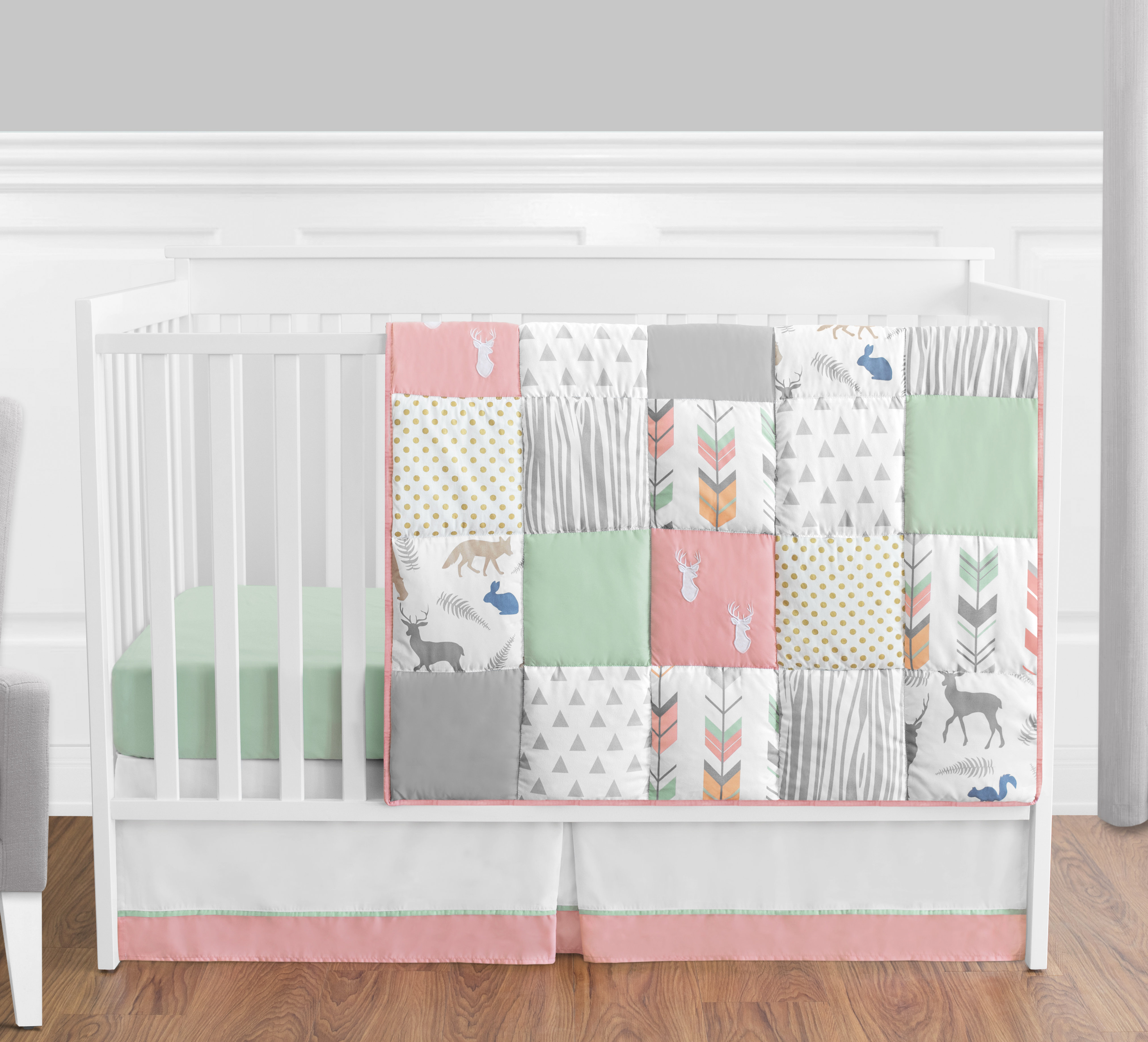 coral crib bedding sets