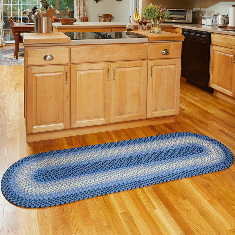 August Grove Engstrom Handmade Braided Blue Indoor Outdoor Area Rug Reviews Wayfair