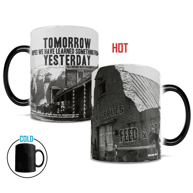 Morphing Mugs John Wayne The Duke Learn From Yesterday Heat Reveal Ceramic Coffee Mug Wayfair