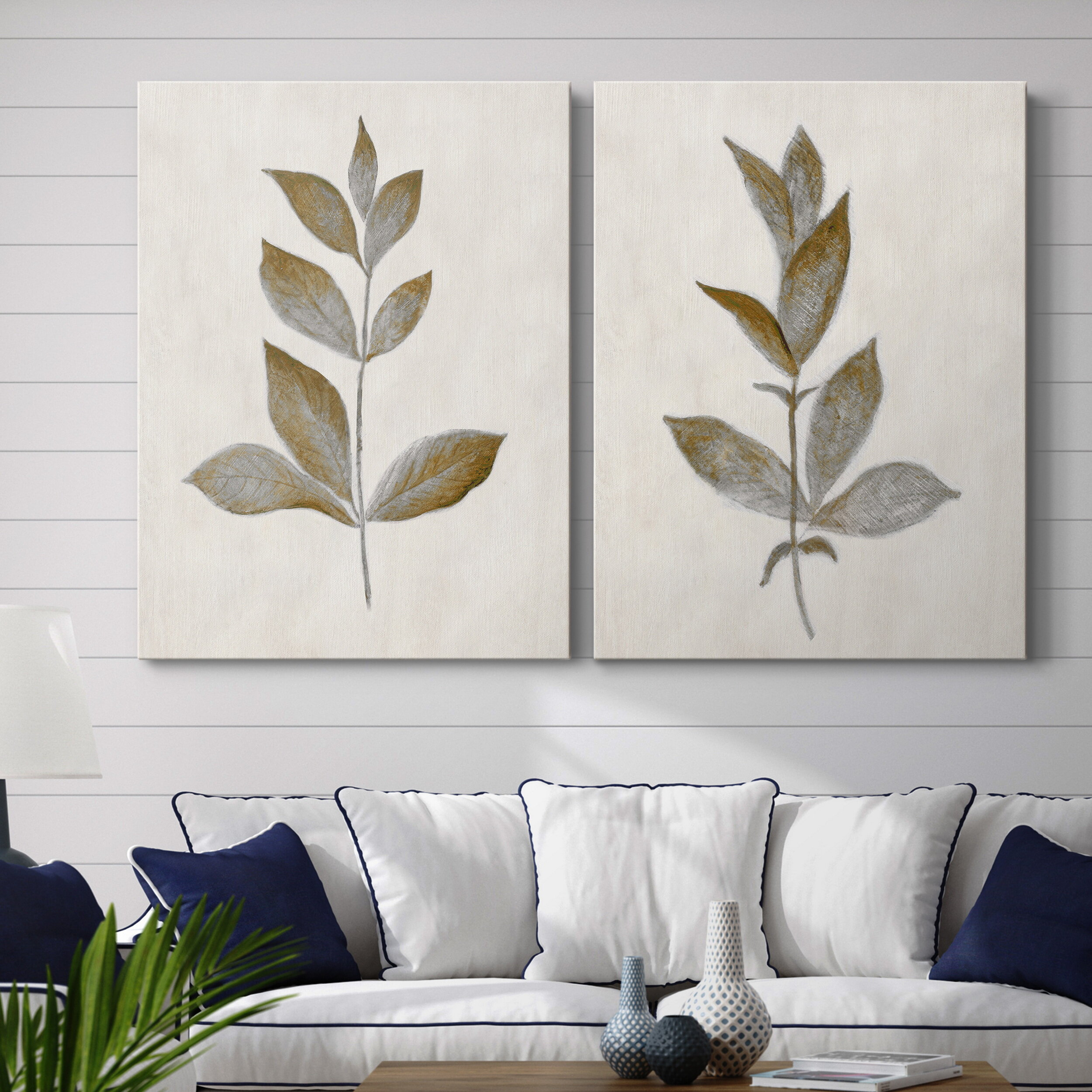 Laurel Foundry Modern Farmhouse Bronze Leaf I - 2 Piece Print & Reviews ...