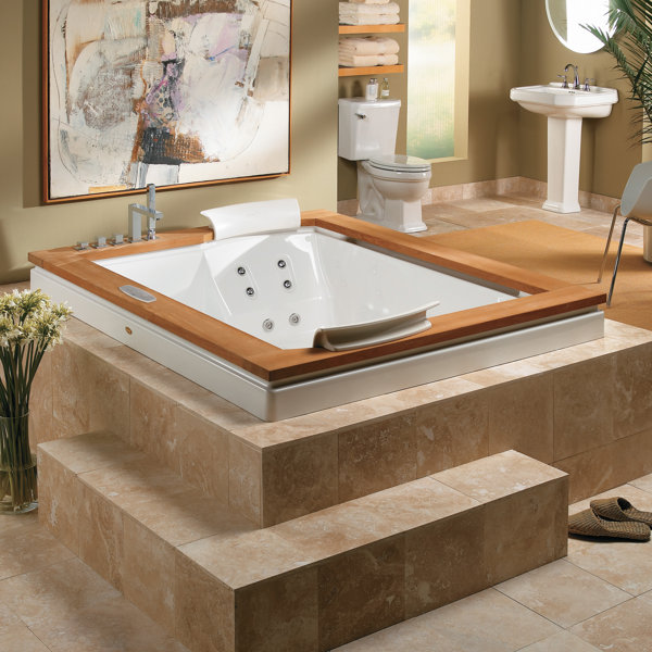JACUZZI® Fuzion 72" x 60" Drop In/Undermount Whirlpool ...