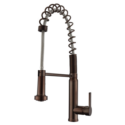 Saban Spring Pull Down Single Handle Kitchen Faucet With S Barclay