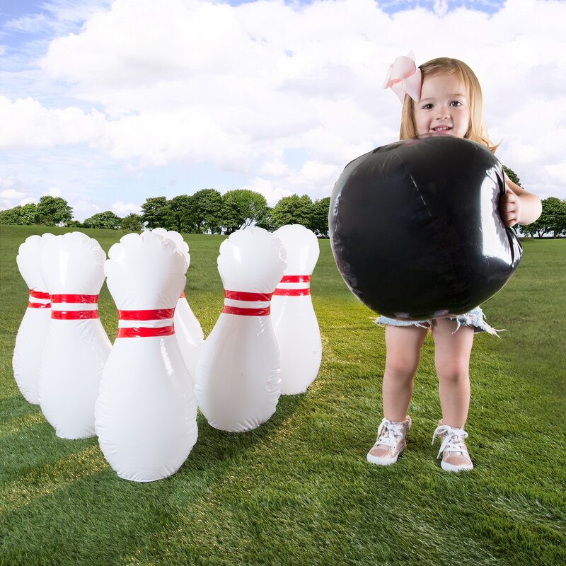 inflatable bowling set target