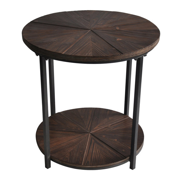 Laurel Foundry Modern Farmhouse Gallien Round Metal And Rustic Gallien Round Metal And Rustic