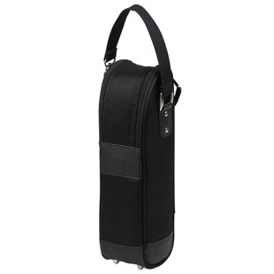 New York Single Bottle Wine Carrier In Black New York Single Bottle Wine Carrier In Black
